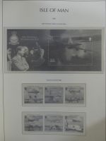 Isle of Man Leuchtturm Text 1973-2003 im Leuchtturm Binder #MA186