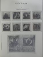 Isle of Man Leuchtturm Text 1973-2003 im Leuchtturm Binder #MA186