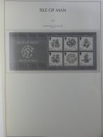 Isle of Man Leuchtturm Text 2004-2016 im Leuchtturm Binder #MA187