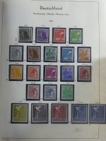 Deutsches Reich und Bund Anfänge dual besammelt im Leuchtturm-Album #MA200