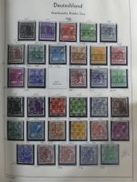 Deutsches Reich und Bund Anfänge dual besammelt im Leuchtturm-Album #MA200