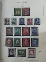 Deutsches Reich und Bund Anfänge dual besammelt im Leuchtturm-Album #MA200