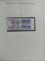 Berlin und Bund gestempelt besammelt im Schaubek-Album #MA203