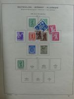 SBZ/DDR gestempelt und mit Falz besammelt im Schaubek-Album #MA204
