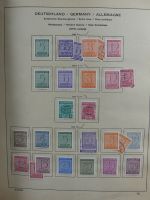 SBZ/DDR gestempelt und mit Falz besammelt im Schaubek-Album #MA204