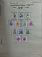 SBZ/DDR gestempelt und mit Falz besammelt im Schaubek-Album #MA204