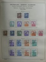 SBZ/DDR gestempelt und mit Falz besammelt im Schaubek-Album #MA204