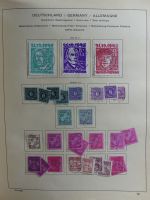 SBZ/DDR gestempelt und mit Falz besammelt im Schaubek-Album #MA204