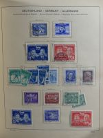 SBZ/DDR gestempelt und mit Falz besammelt im Schaubek-Album #MA204