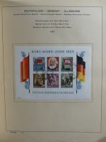 SBZ/DDR gestempelt und mit Falz besammelt im Schaubek-Album #MA204