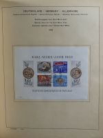 SBZ/DDR gestempelt und mit Falz besammelt im Schaubek-Album #MA204