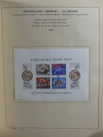 SBZ/DDR gestempelt und mit Falz besammelt im Schaubek-Album #MA204