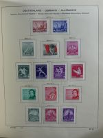 SBZ/DDR gestempelt und mit Falz besammelt im Schaubek-Album #MA204