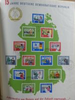 SBZ/DDR gestempelt und mit Falz besammelt im Schaubek-Album #MA204