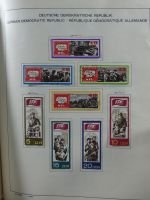 SBZ/DDR gestempelt und mit Falz besammelt im Schaubek-Album #MA204