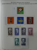 SBZ/DDR gestempelt und mit Falz besammelt im Schaubek-Album #MA204