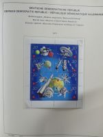 SBZ/DDR gestempelt und mit Falz besammelt im Schaubek-Album #MA204