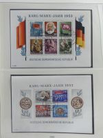 DDR ab Anfängen gestempelt besammelt in 6 Lindner-Alben #MA210