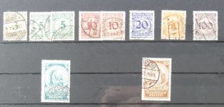 Deutsches Reich immer wieder mit Besseren gestempelt im Einsteck-Album #MA242