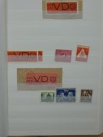 DDR Paare, Dienstmarken und Bogenteile im Einsteck Album #MA263