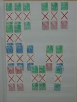 DDR Paare, Dienstmarken und Bogenteile im Einsteck Album #MA263