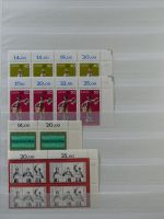 BRD Bund 4er Blöcke, Ecken und Formnummern im Einsteck-Album #MA275