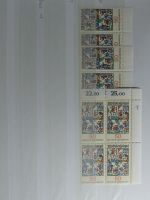 BRD Bund 4er Blöcke, Ecken und Formnummern im Einsteck-Album #MA275