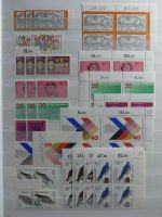 BRD Bund 4er Blöcke, Ecken und Formnummern im Einsteck-Album #MA276