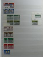 BRD Bund 4er Blöcke, Ecken und Formnummern im Einsteck-Album #MA277