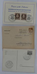 Deutschland Sonderkarten und Stempel mit Schlesienbezug #CAA05