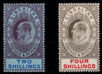 Gibraltar Nr. 62 und 63 Falz * MH