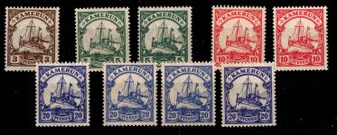 Deutsche Kolonien Kamerun 20-23 alle Farbtypen postfrisch teils geprüft #DAW91