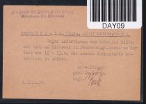 Danzig Frei durch Ablösung auf Postkarte mit Briefstempel Senat Danzig #DAY09