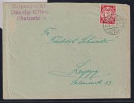 Danzig 214 auf Brief #DAY11