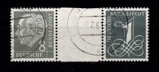 BRD W 15 b Y II gestempelt geprüft Schlegel BPP #DBA60