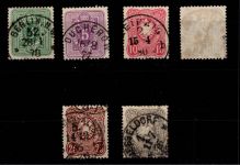 Deutsches Reich 31-36 gestempelt mit 34 b geprüft Zenker BPP #DCF04