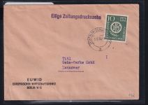 Berlin 138 auf Brief als Einzelfrankatur Eilige Zeitungsdrucksache #DCG33