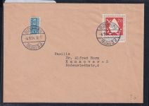 BRD 199 auf Brief als Einzelfrankatur Fernbrief #DBS37