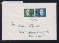 BRD 315, 316 ZD aus Block 2 auf Brief als Mischfrankatur #DBS78