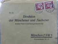 Deutsches Reich kleiner Briefbestand u.a. mit Notstempeln im Briefe-Album #MA288