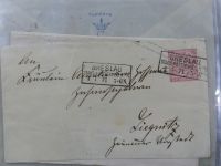 Deutsches Reich kleiner Briefbestand u.a. mit Notstempeln im Briefe-Album #MA288