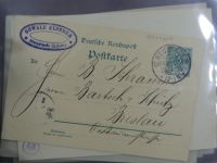 Deutsches Reich kleiner Briefbestand u.a. mit Notstempeln im Briefe-Album #MA288