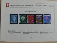 Schweiz ordentlich aufgezogene PTT-Karten in 6 Alben #MA289