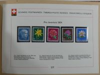 Schweiz ordentlich aufgezogene PTT-Karten in 6 Alben #MA289