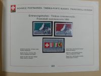 Schweiz ordentlich aufgezogene PTT-Karten in 6 Alben #MA289