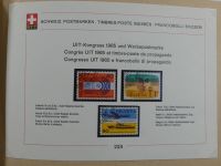 Schweiz ordentlich aufgezogene PTT-Karten in 6 Alben #MA289