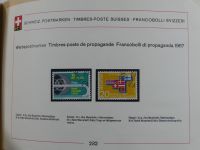Schweiz ordentlich aufgezogene PTT-Karten in 6 Alben #MA289