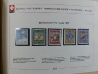 Schweiz ordentlich aufgezogene PTT-Karten in 6 Alben #MA289
