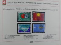 Schweiz ordentlich aufgezogene PTT-Karten in 6 Alben #MA289