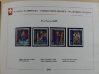 Schweiz ordentlich aufgezogene PTT-Karten in 6 Alben #MA289